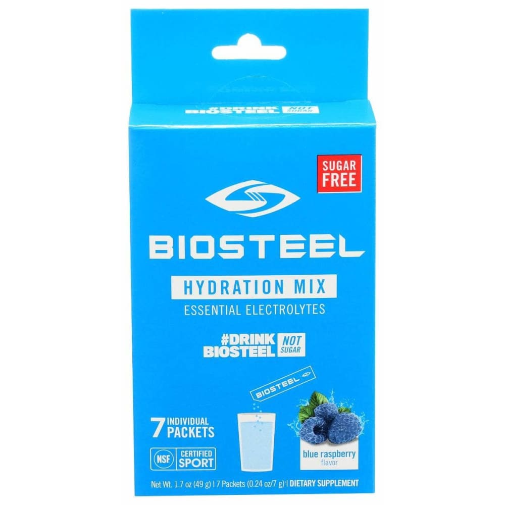 BIOSTEEL Vitamins & Supplements > Sports Nutrition BIOSTEEL: Hydration Mix Blue Raspberry, 7 un