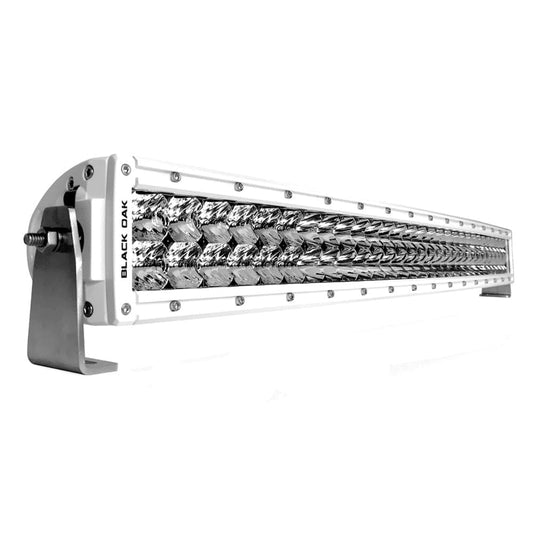 Black Oak 30 LED Curved Double Row Spot - White - Lighting | Light Bars - Black Oak LED