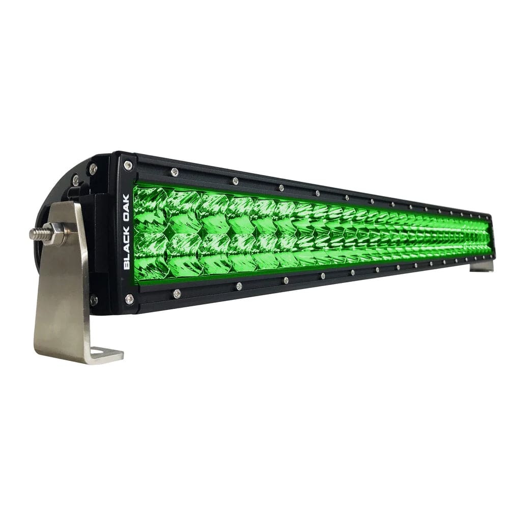 Black Oak Curved Double Row Combo Green Hog Hunting 30 Light Bar - Black - Lighting | Light Bars - Black Oak LED