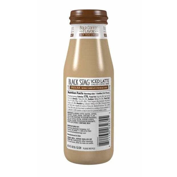 BLACK STAG Black Stag Latte Mocha Reduced Sugar, 13.7 Fo