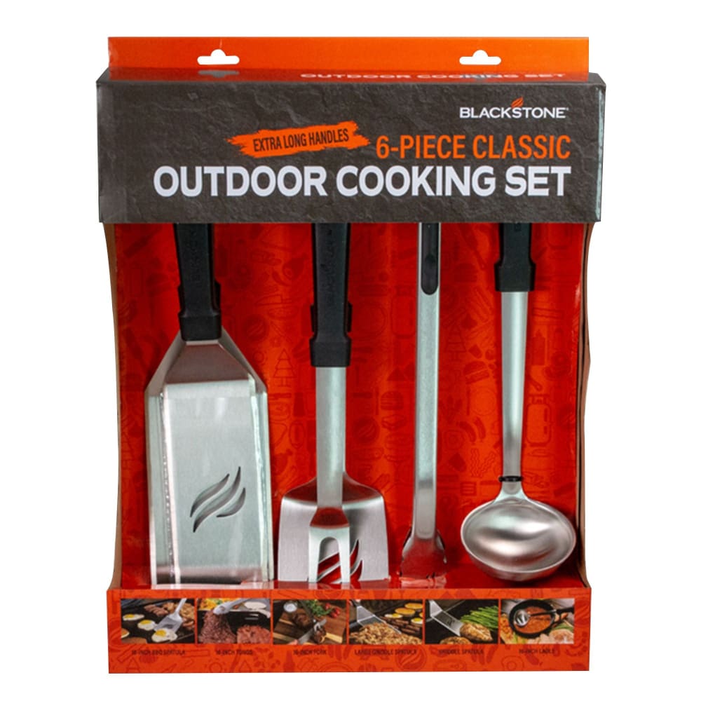 Blackstone 6-Pc. Classic Outdoor/Indoor Cooking Set with XL Handles - Home/Patio & Outdoor Living/Grilling/Barbecue Accessories/ - Unbranded