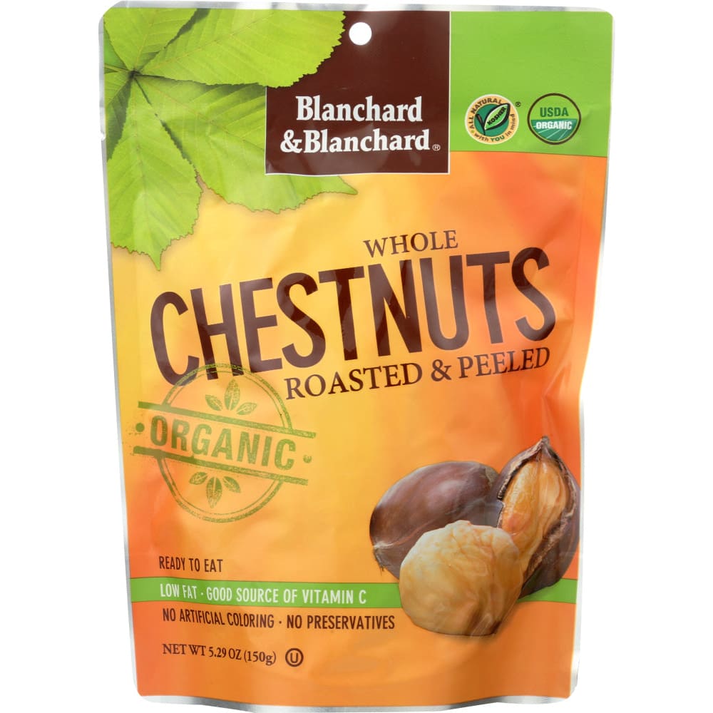 BLANCHARD & BLANCHARD: Organic Whole Chestnuts Roasted & Peeled 5.29 oz (Pack of 5) - Grocery > Natural Snacks > Buy Organic Nuts Online