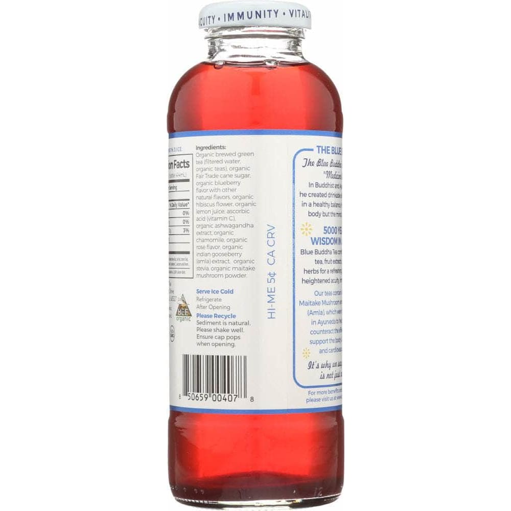 BLUE BUDDHA Grocery > Beverages > Coffee, Tea & Hot Cocoa BLUE BUDDHA: Organic Blueberry Rose Tea, 14 oz