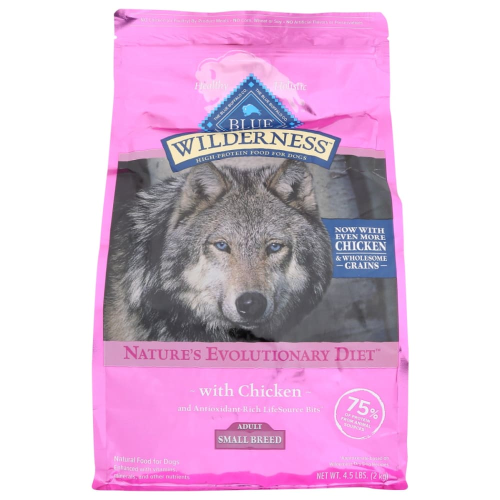 BLUE BUFFALO: Dog Food Sm Brd Adlt Chc 4.5 LB - Pet > Dog Food - BLUE BUFFALO