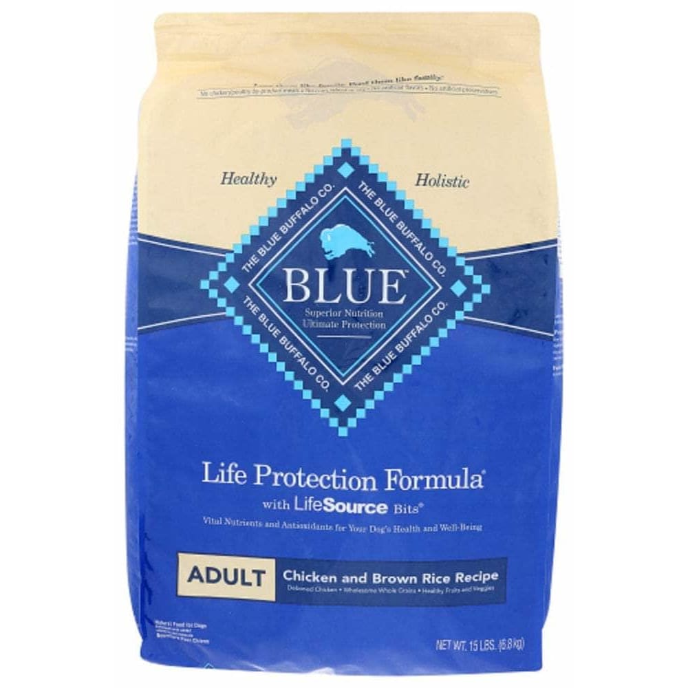 Blue Buffalo Blue Buffalo Life Protection Formula Adult Dog Food Chicken and Brown Rice Recipe, 15 lb