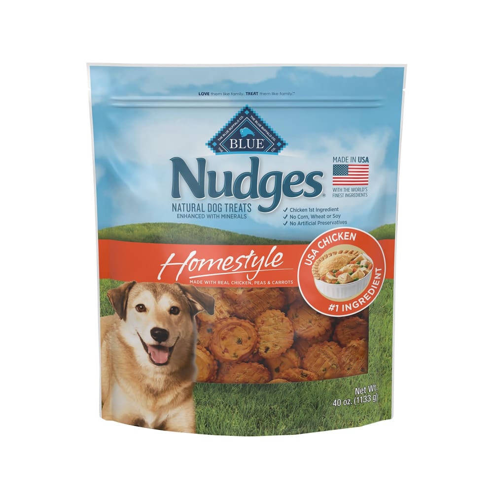 Blue Buffalo Nudges Homestyle Natural Dog Treats - Chicken 40 oz. - Blue Buffalo