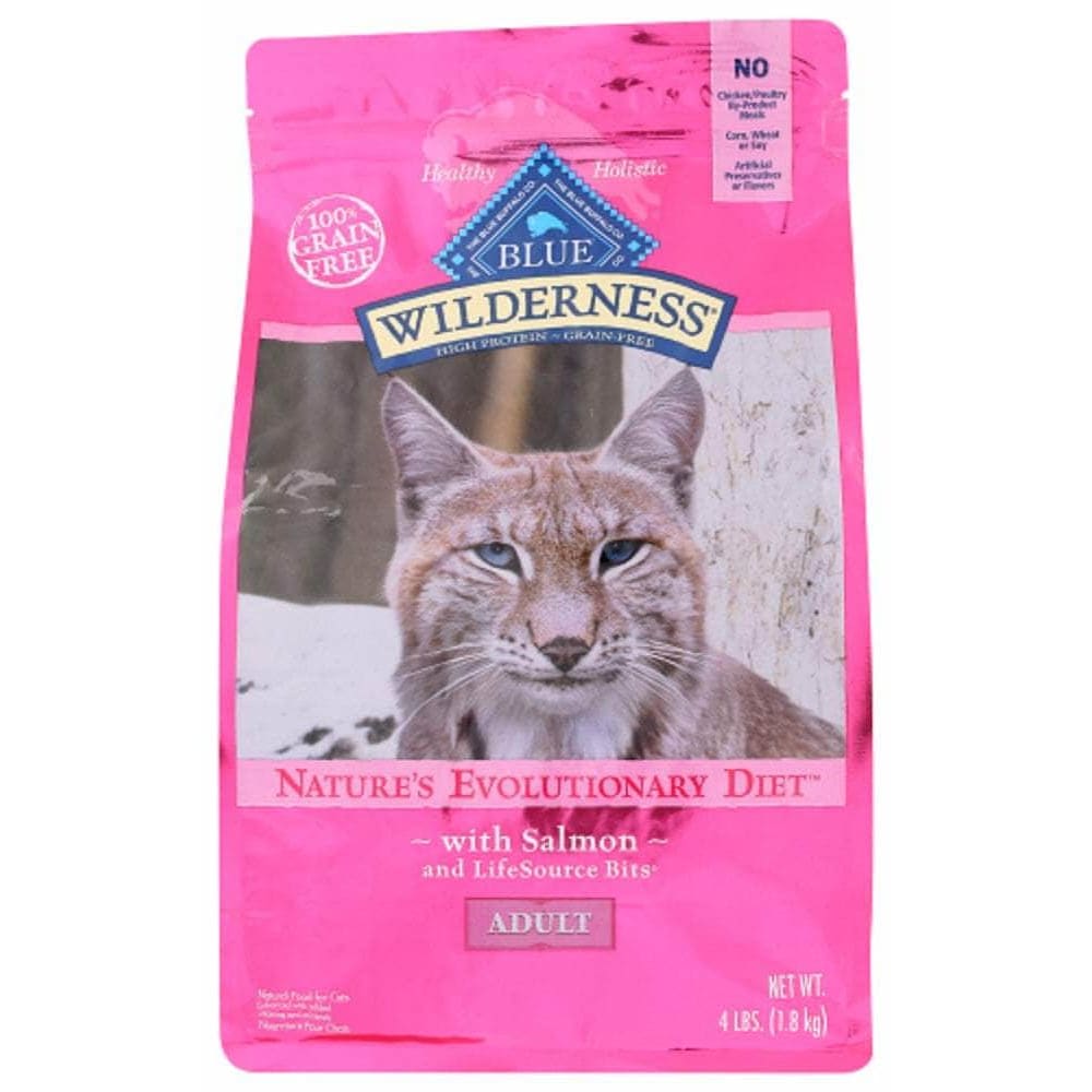 Wilderness Blue Buffalo Wilderness Adult Cat Food Salmon Recipe, 4 lb