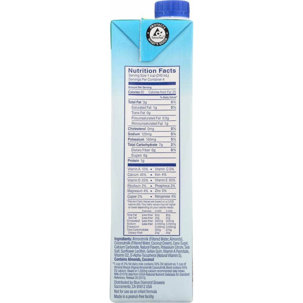 Almond Breeze Blue Diamond Coconut Almond Breeze, 32 oz