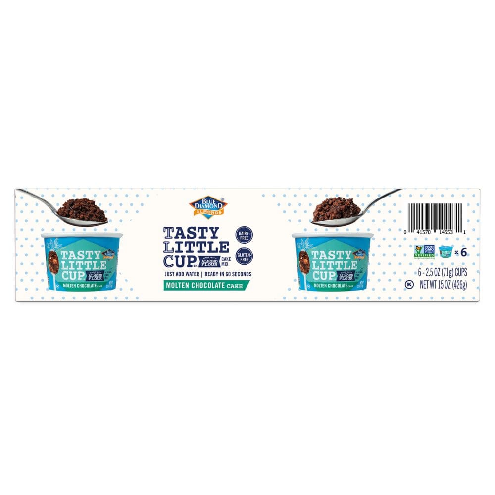 Blue Diamond Tasty Little Cup Molten Chocolate Cake (6 pk.) - Baking Staples & Mixes - Blue