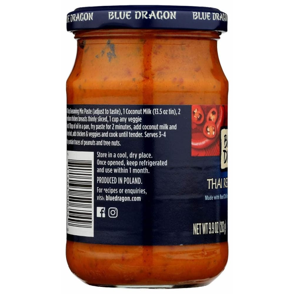 BLUE DRAGON Grocery > Cooking & Baking > Seasonings BLUE DRAGON: Curry Red Paste, 9.9 oz