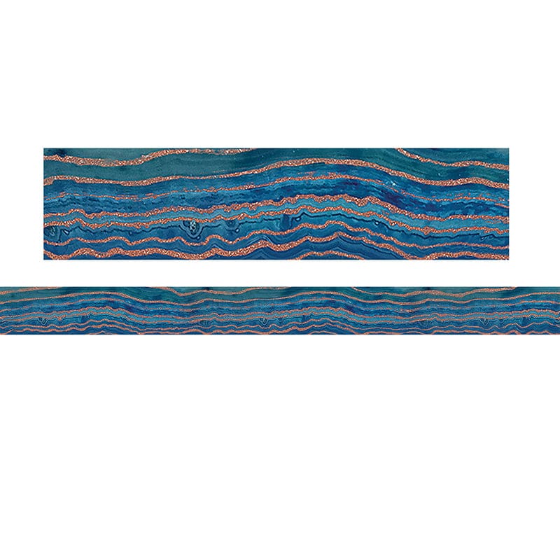 Blue Geode Straight Border Trim (Pack of 12) - Border/Trimmer - Teacher Created Resources