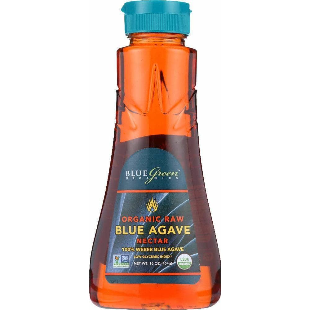 Blue Green Organics Blue Green Organics Agave Blue Nectar Raw, 16 oz