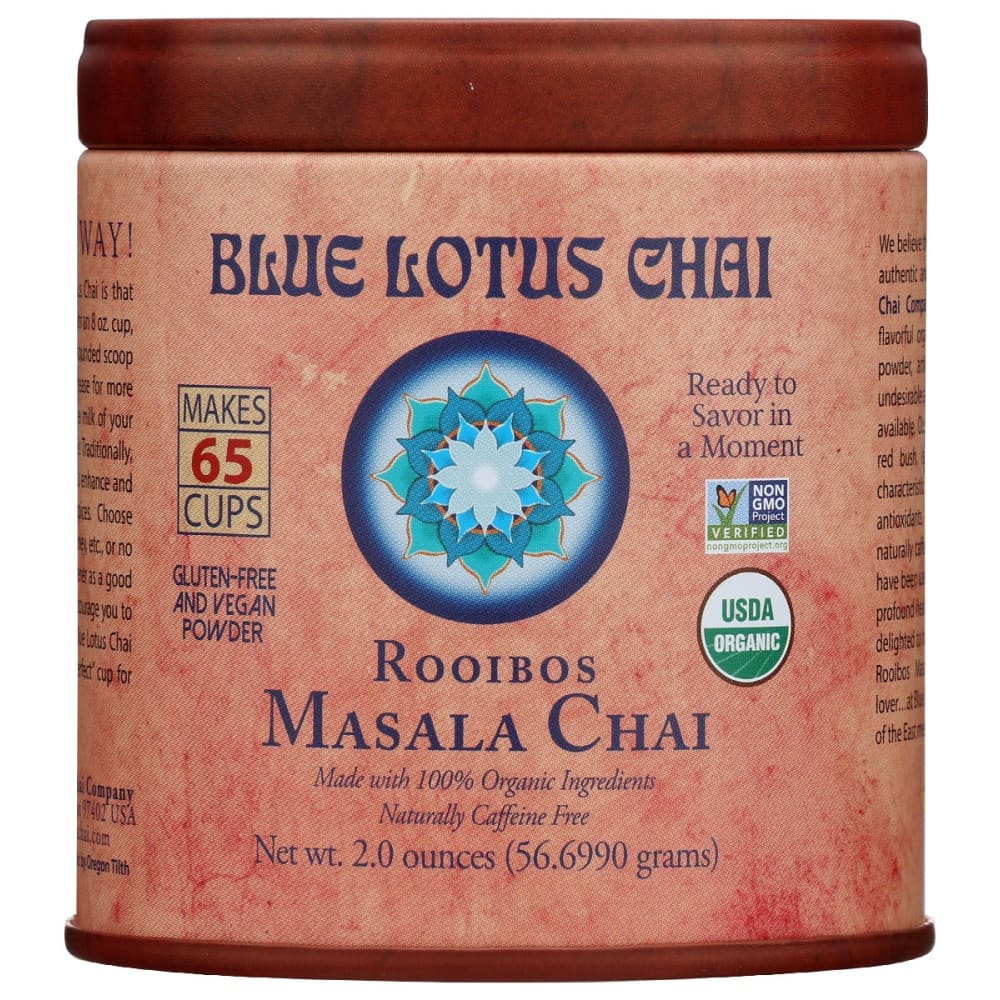 BLUE LOTUS CHAI: Chai Masala Rooibos Org 2 oz - Grocery > Beverages > Coffee Tea & Hot Cocoa - BLUE LOTUS CHAI