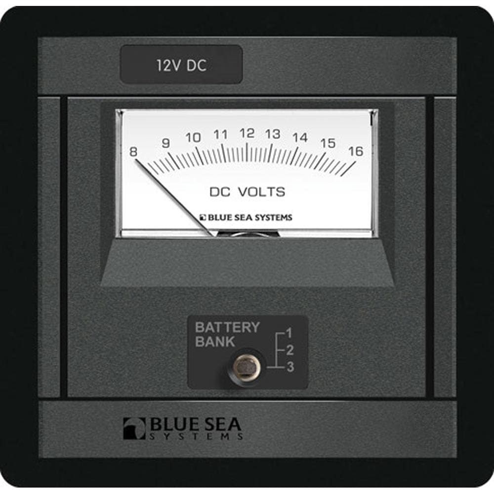 Blue Sea 1473 DC Analog Voltmeter Panel - Electrical | Electrical Panels - Blue Sea Systems