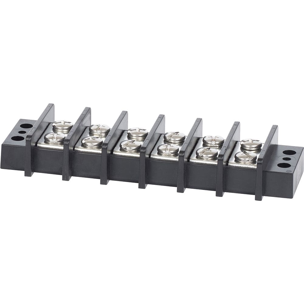 Blue Sea 2606 Terminal Black 65AMP - 6 Circuit - Electrical | Busbars Connectors & Insulators - Blue Sea Systems