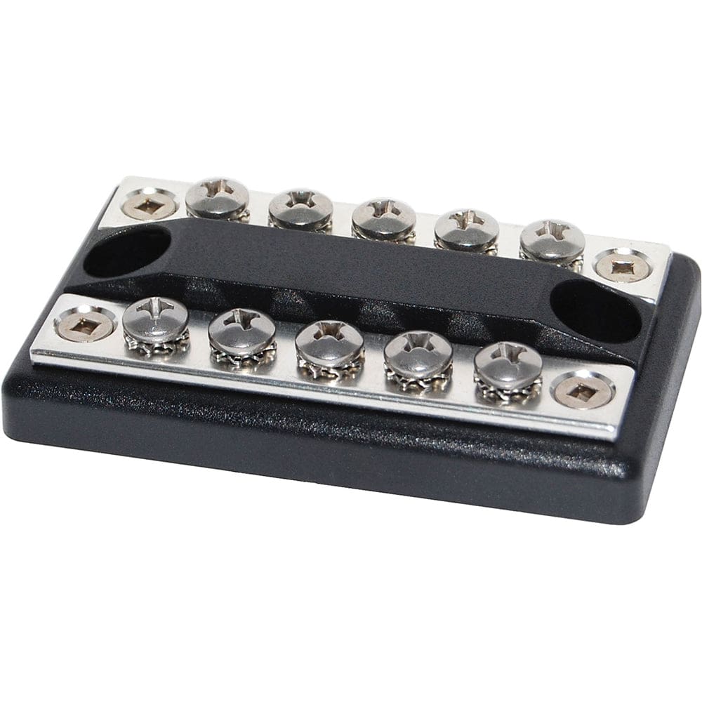 Blue Sea 2701 DualBus 100 Ampere Common BusBars 5 x 8-32 Screw Terminal - Electrical | Busbars Connectors & Insulators - Blue Sea Systems