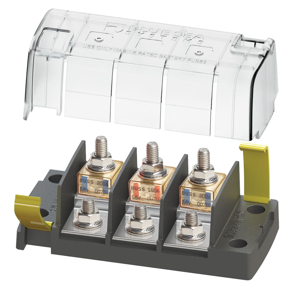 Blue Sea 5194 MRBF Surface Mount 3 Circuit Fuse Block - Independent Source - Electrical | Fuse Blocks & Fuses - Blue Sea Systems