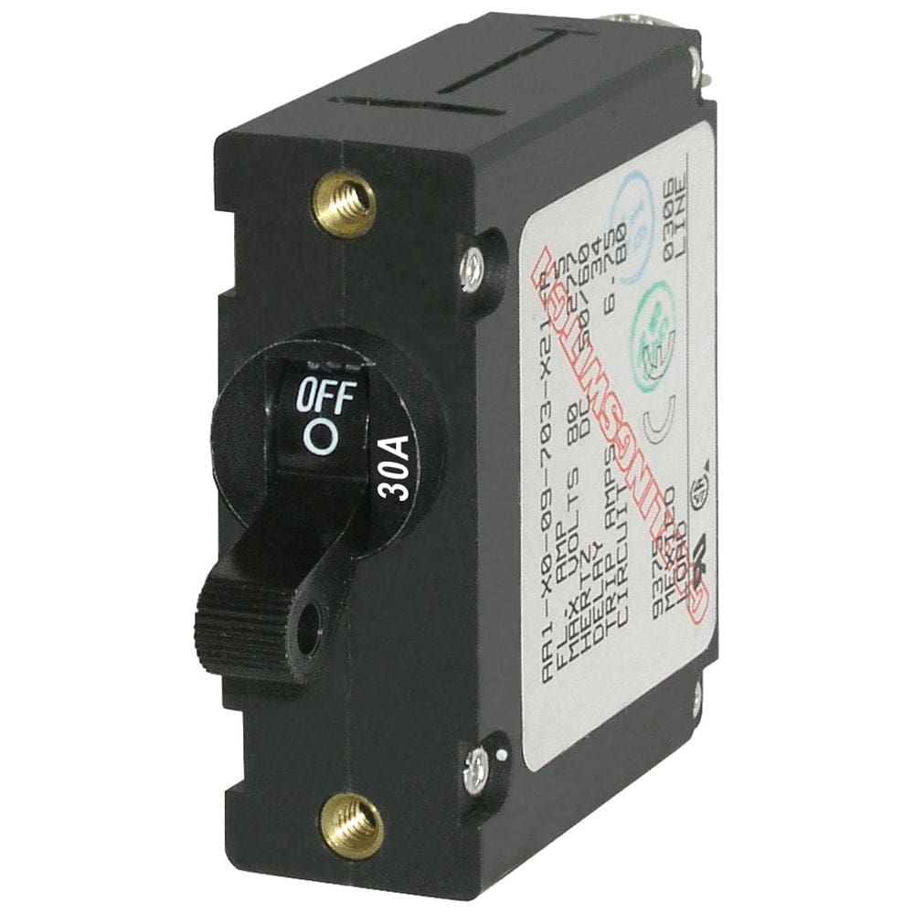 Blue Sea 7220 AC / DC Single Pole Magnetic World Circuit Breaker - 30 Amp - Electrical | Circuit Breakers - Blue Sea Systems
