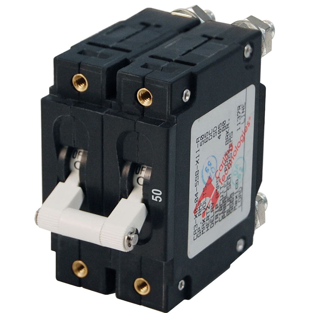 Blue Sea 7251 C-Series Double Pole Circuit Breaker - 50A - Electrical | Circuit Breakers - Blue Sea Systems