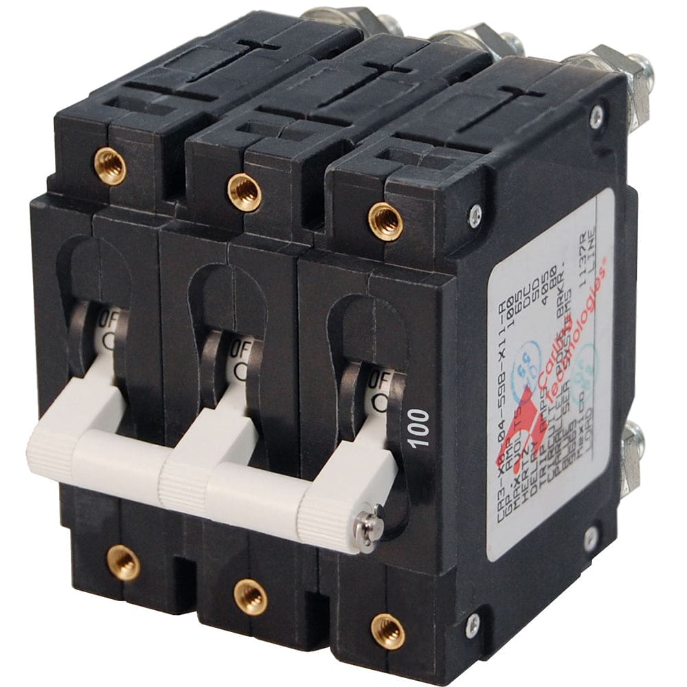 Blue Sea 7290 C-Series Triple Pole Circuit Breaker - 100A - Electrical | Circuit Breakers - Blue Sea Systems