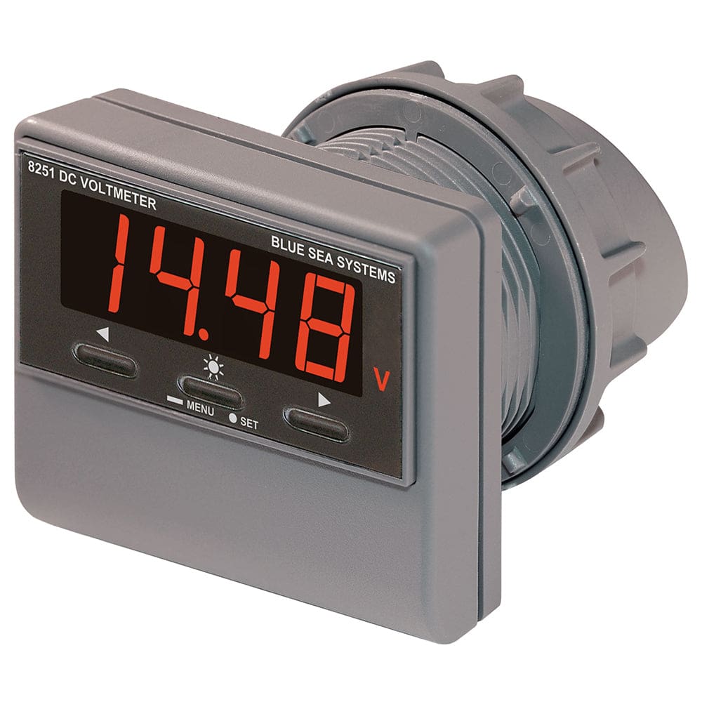 Blue Sea 8251 DC Digital Voltmeter w/ Alarm - Electrical | Meters & Monitoring - Blue Sea Systems
