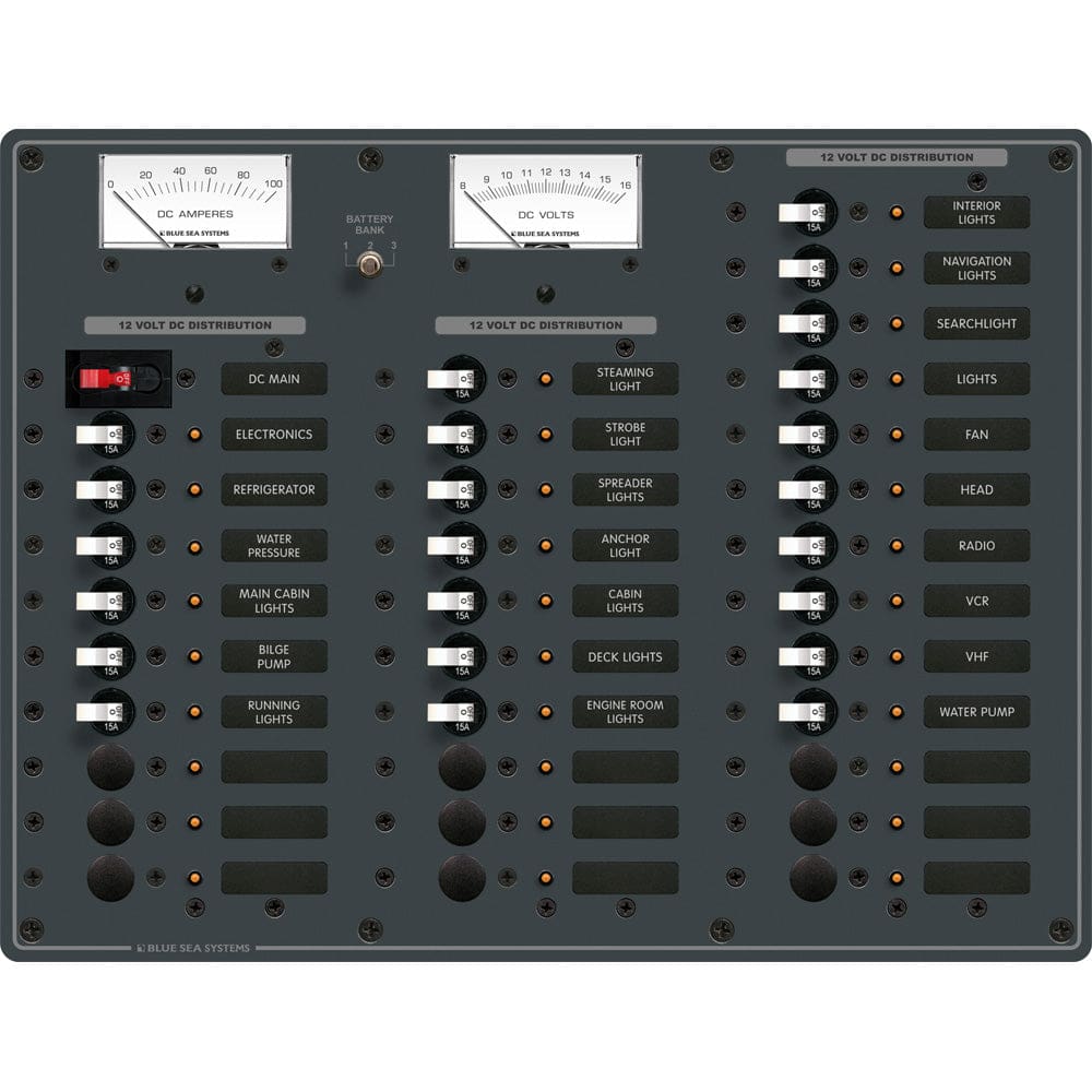 Blue Sea 8381 DC Main + 32 Positions - Electrical | Electrical Panels - Blue Sea Systems