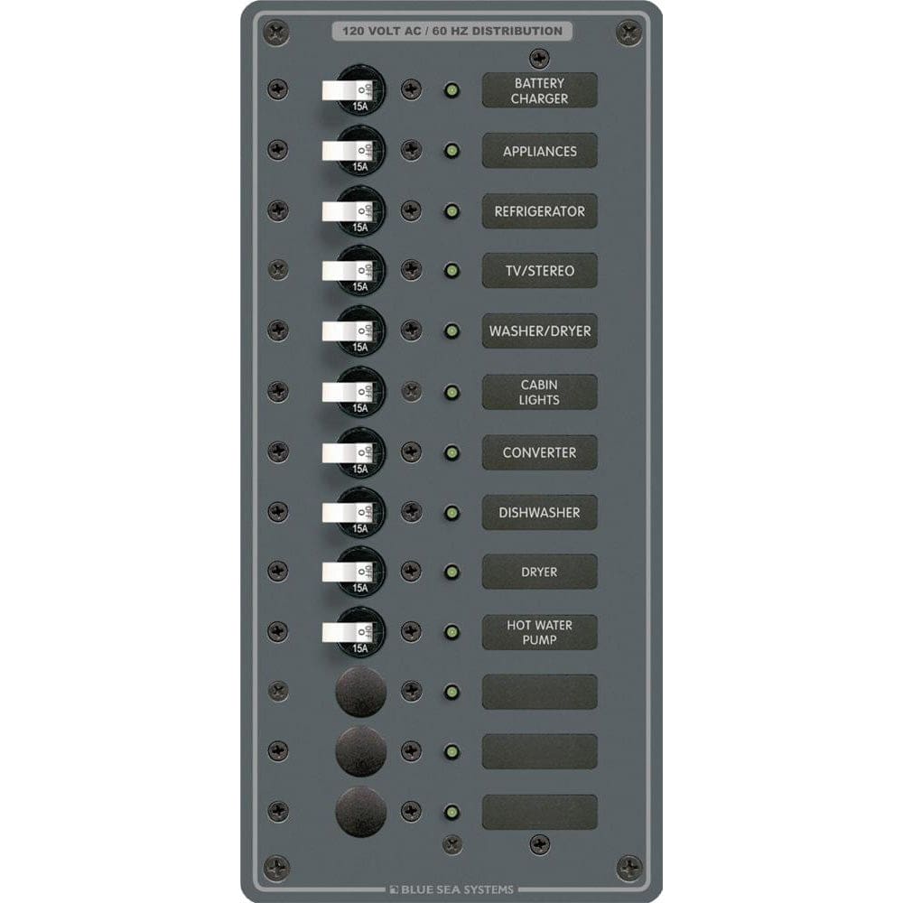 Blue Sea 8480 AC 13 Position - Vertical - Electrical | Electrical Panels - Blue Sea Systems