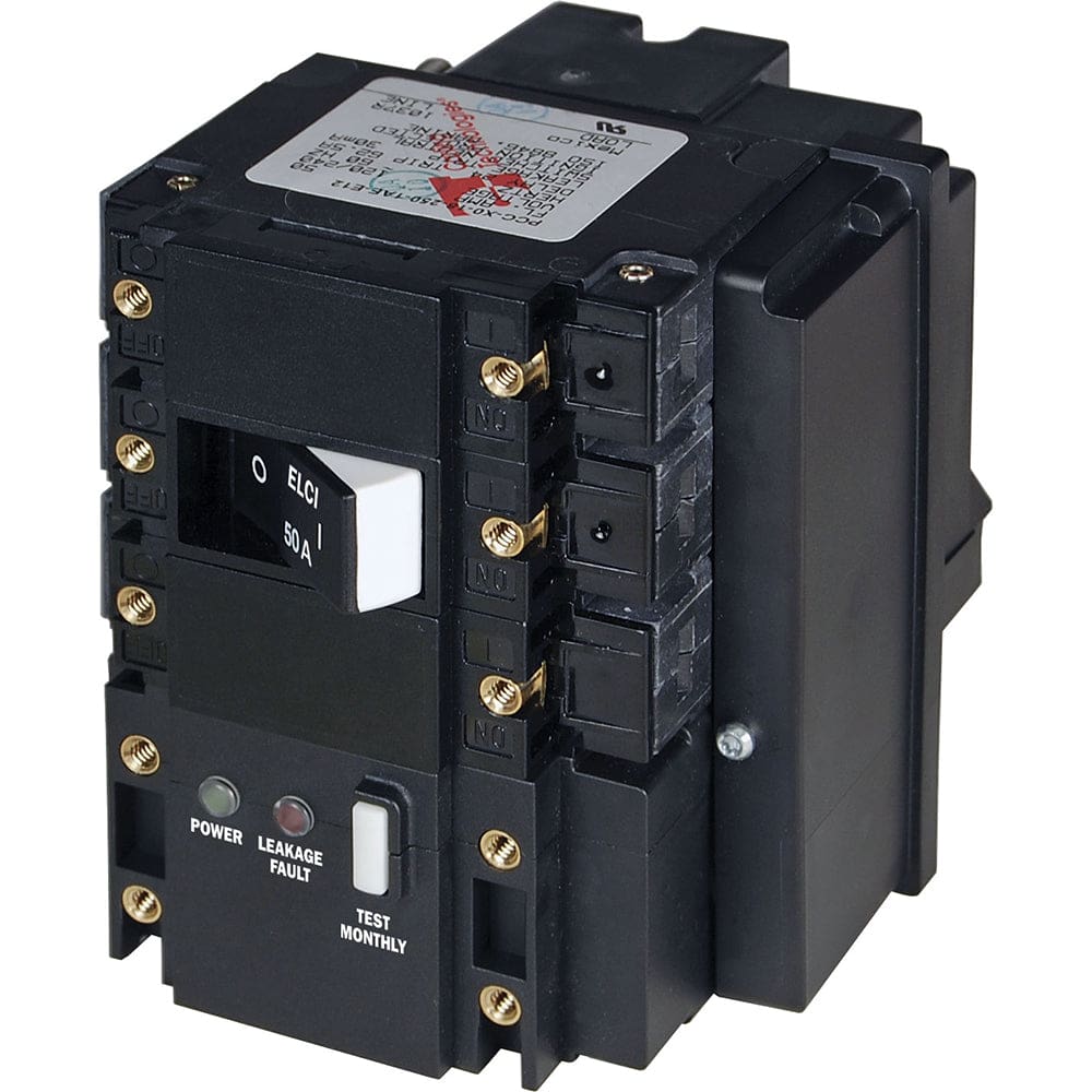 Blue Sea C-Series ELCI Main Circuit Breaker - 120/ 240V AC 50A - Electrical | Circuit Breakers - Blue Sea Systems