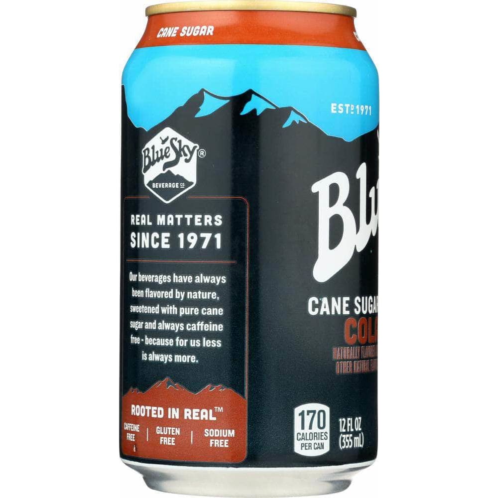 Blue Sky Blue Sky Cane Sugar Soda Cola 6-12oz, 72 oz