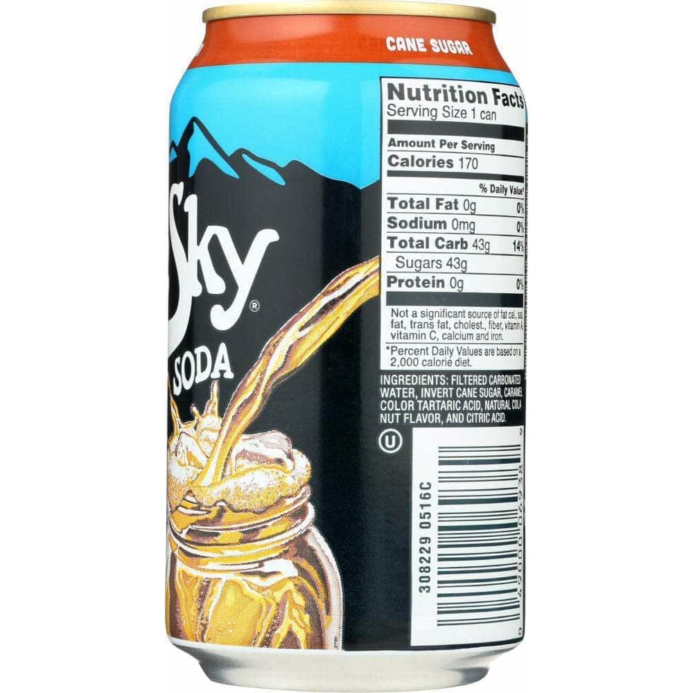 Blue Sky Blue Sky Cane Sugar Soda Cola 6-12oz, 72 oz