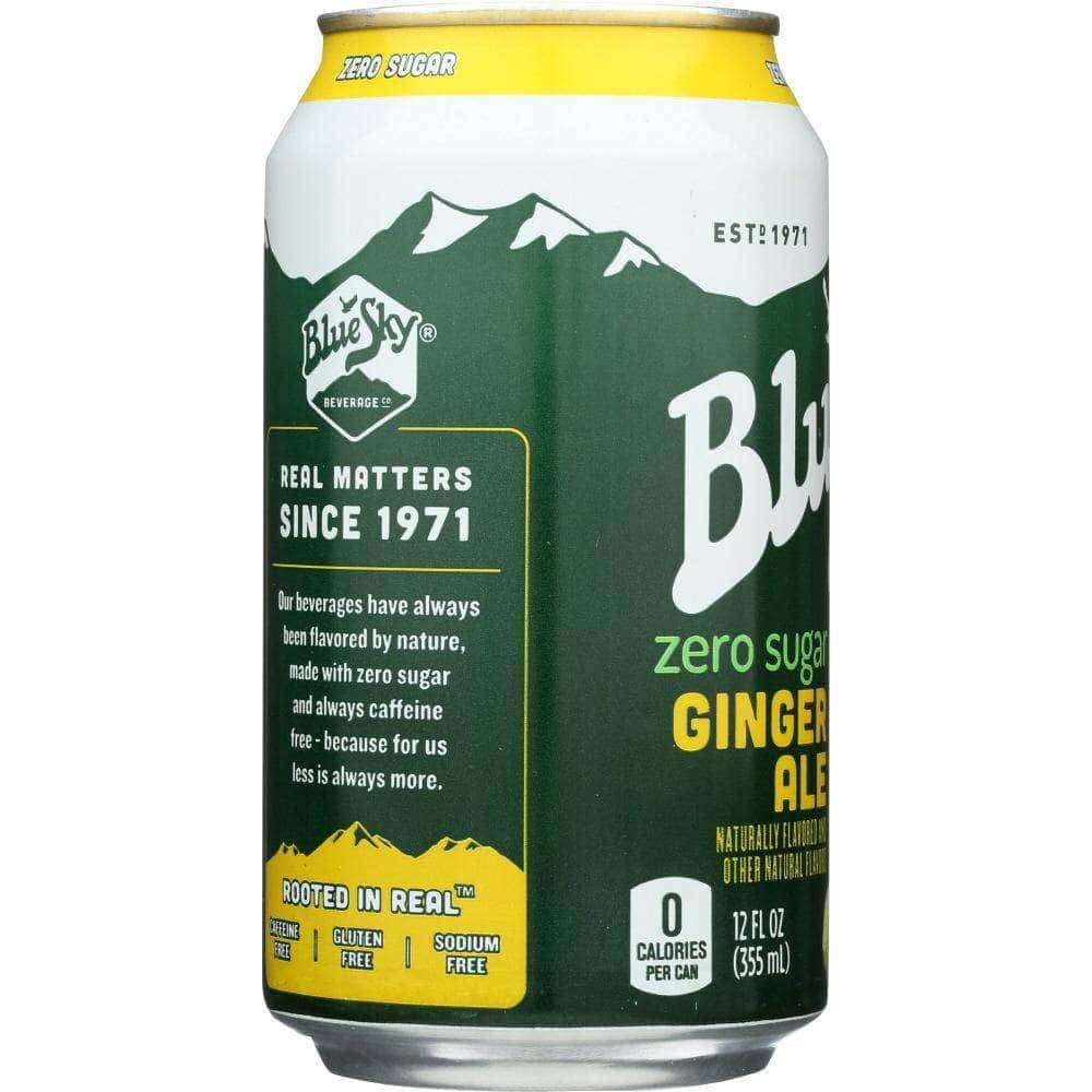 Blue Sky Blue Sky Zero Sugar Soda Ginger Ale 6-12oz, 72 oz