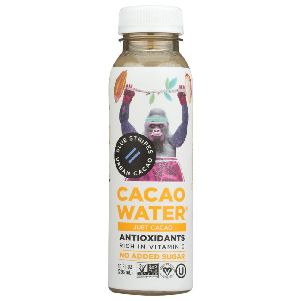BLUE STRIPES: Water Cacao Cacao 10 FO (Pack of 5) - Grocery > Beverages > Coffee Tea & Hot Cocoa - BLUE STRIPES