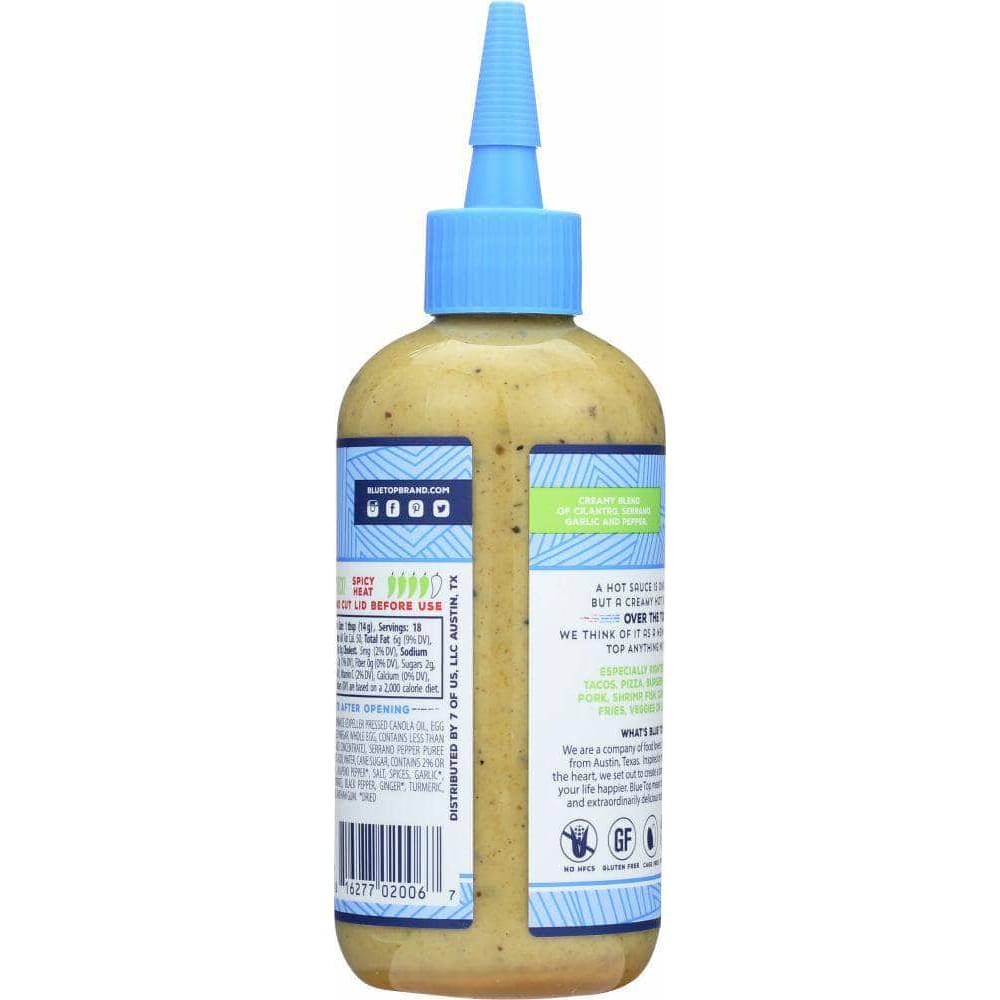 Blue Top Brand Blue Top Brand Sauce Cilantro Serrano, 9 oz