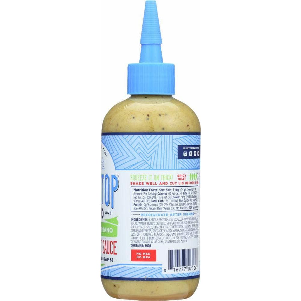 Blue Top Brand Blue Top Brand Sauce Cilantro Serrano, 9 oz