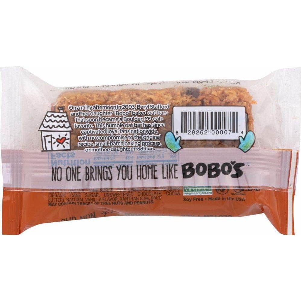 Bobos Bobo's Oat Bars All Natural Bar Chocolate Chip, 3 oz