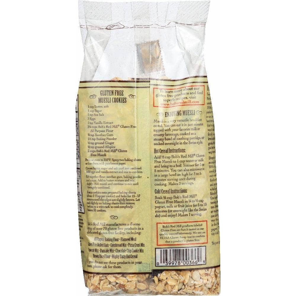 Bobs Red Mill Bobs Red Mill Gluten Free Muesli, 16 Oz