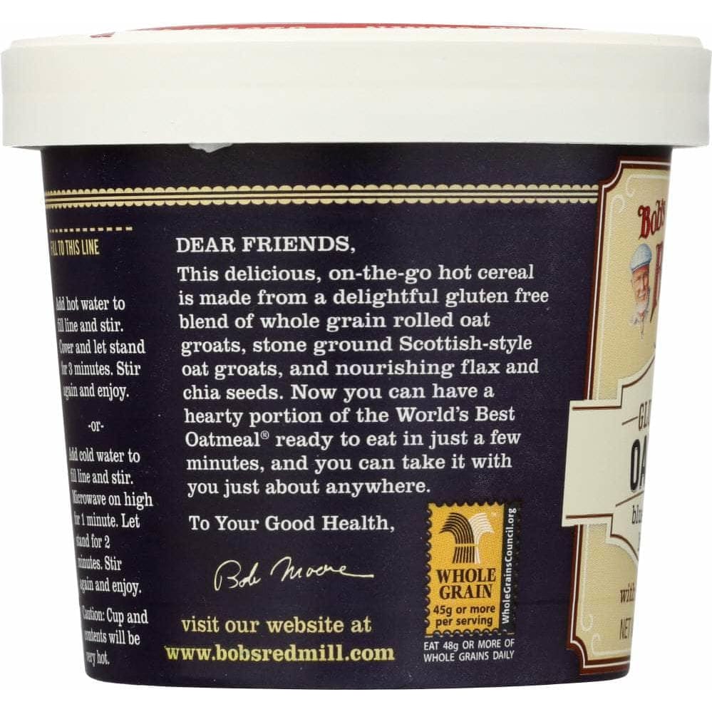 BOBS RED MILL Bob'S Red Mill Gluten Free Oatmeal Cup Blueberry And Hazelnut With Flax & Chia, 2.5 Oz