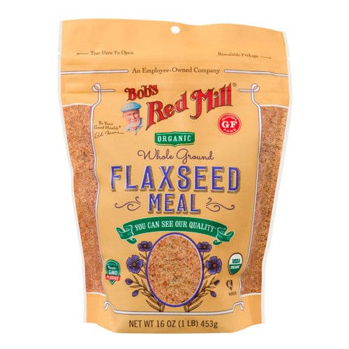 Bob’s Red Mill Gluten Free Organic Brown Flaxseed Meal 16oz (Case of 4) - Free Shipping Items/Bulk Organic Foods - Bob’s Red Mill