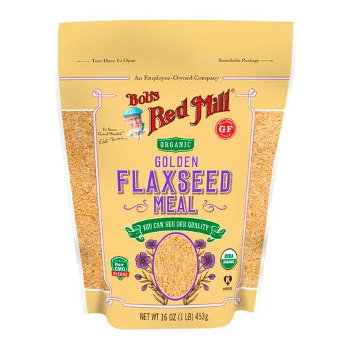 Bob’s Red Mill Gluten Free Organic Golden Flaxseed Meal 16oz (Case of 4) - Free Shipping Items/Bulk Organic Foods - Bob’s Red Mill