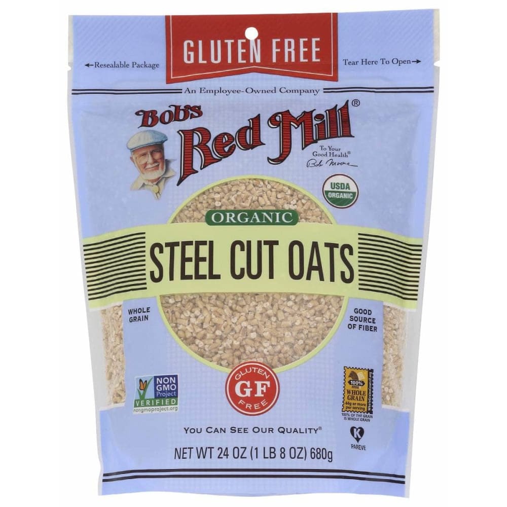 BOBS RED MILL Grocery > Meal Ingredients > Grains BOBS RED MILL: Gluten Free Organic Steel Cut Oats, 24 oz