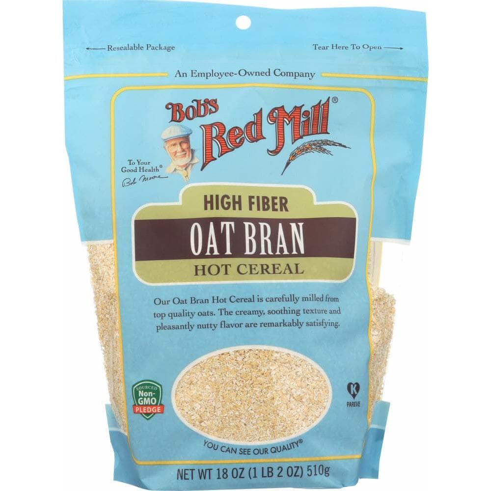 BOBS RED MILL Bob'S Red Mill High Fiber Oat Bran Hot Cereal, 18 Oz