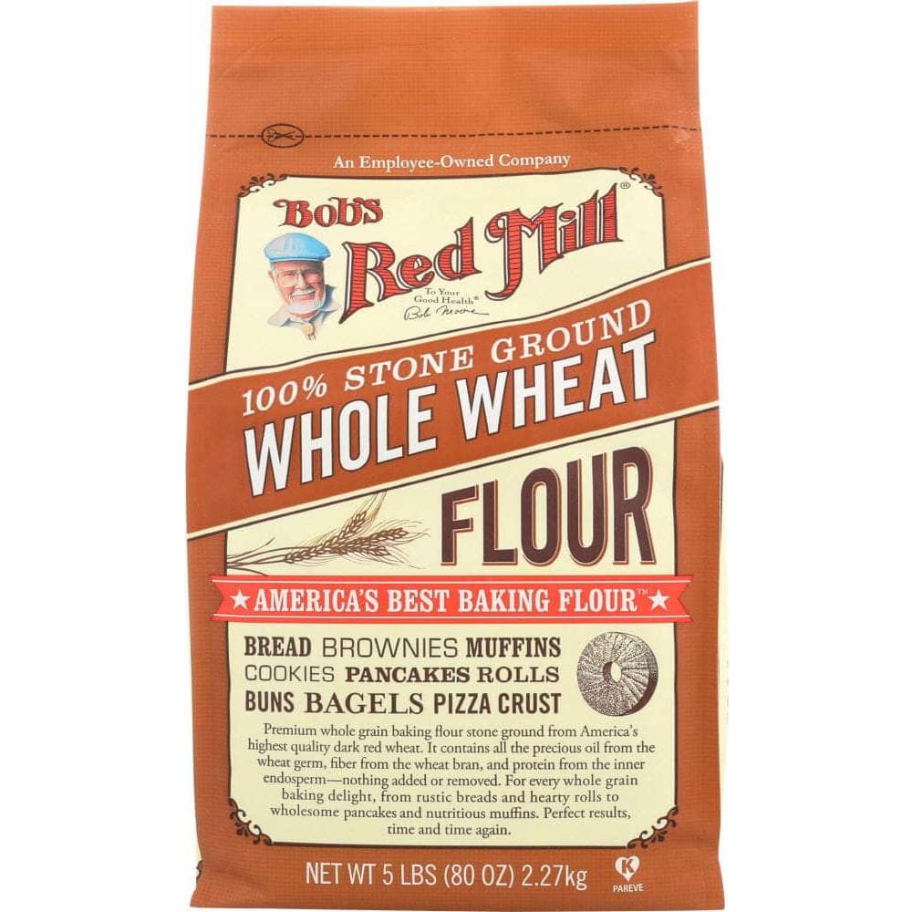 Bobs Red Mill Bob's Red Mill Stone Ground Whole Wheat Flour, 5 lb