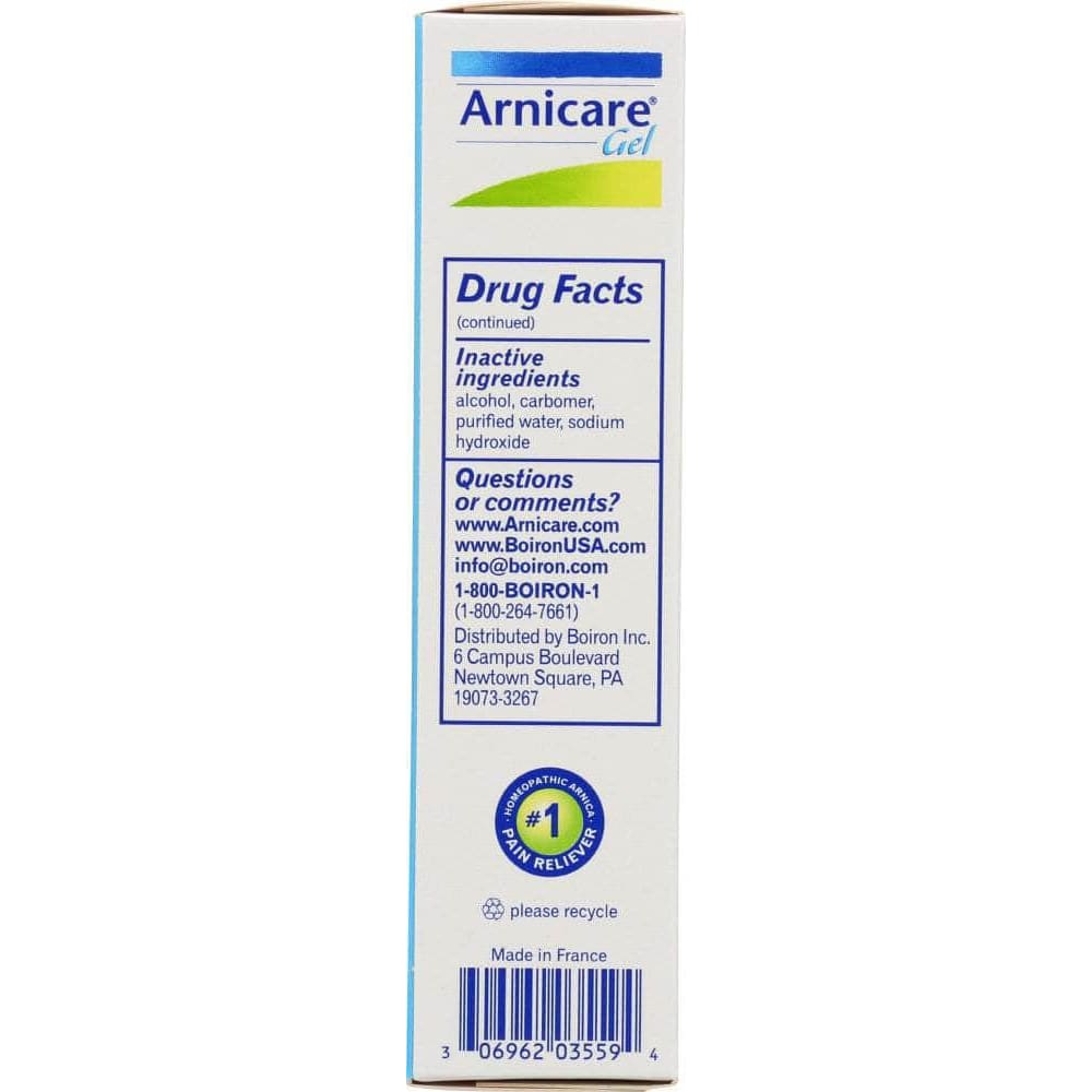 BOIRON Boiron Arnicare Arnica Gel Homeopathic Medicine, 2.6 Oz