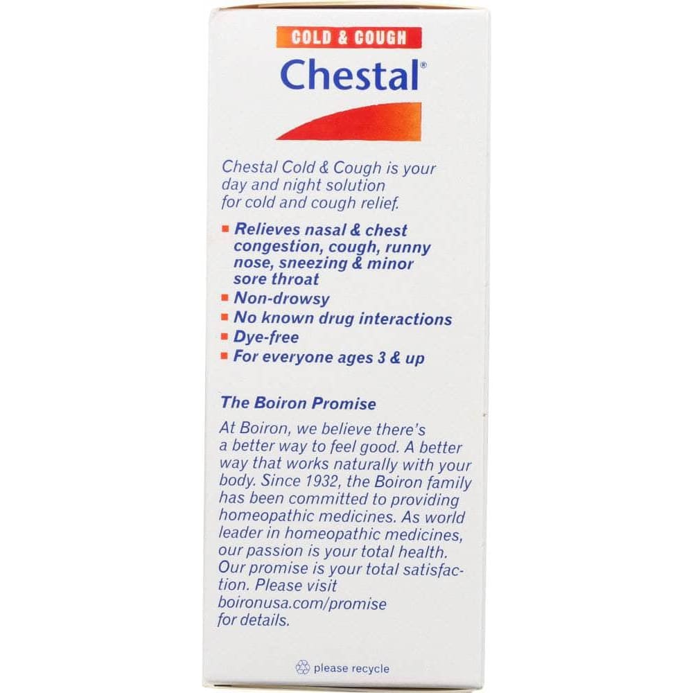 BOIRON Boiron Chestal Cold & Cough Adult, 6.7 Oz