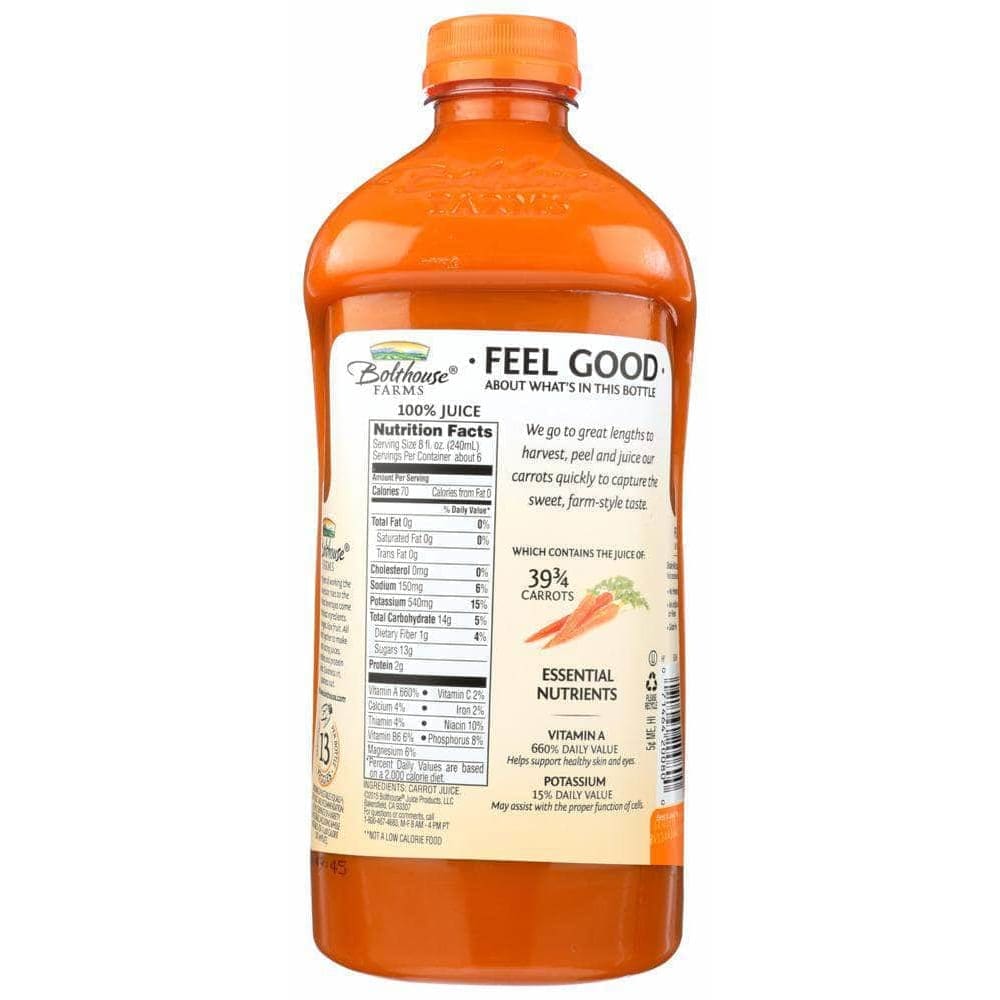 Bolthouse Bolthouse Farms 100% Carrot Juice, 52 oz