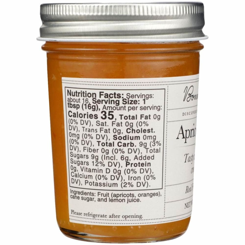 BONNIES JAMS Grocery > Pantry > Jams & Jellies BONNIES JAMS: Apricot Orange Jams, 8.75 oz