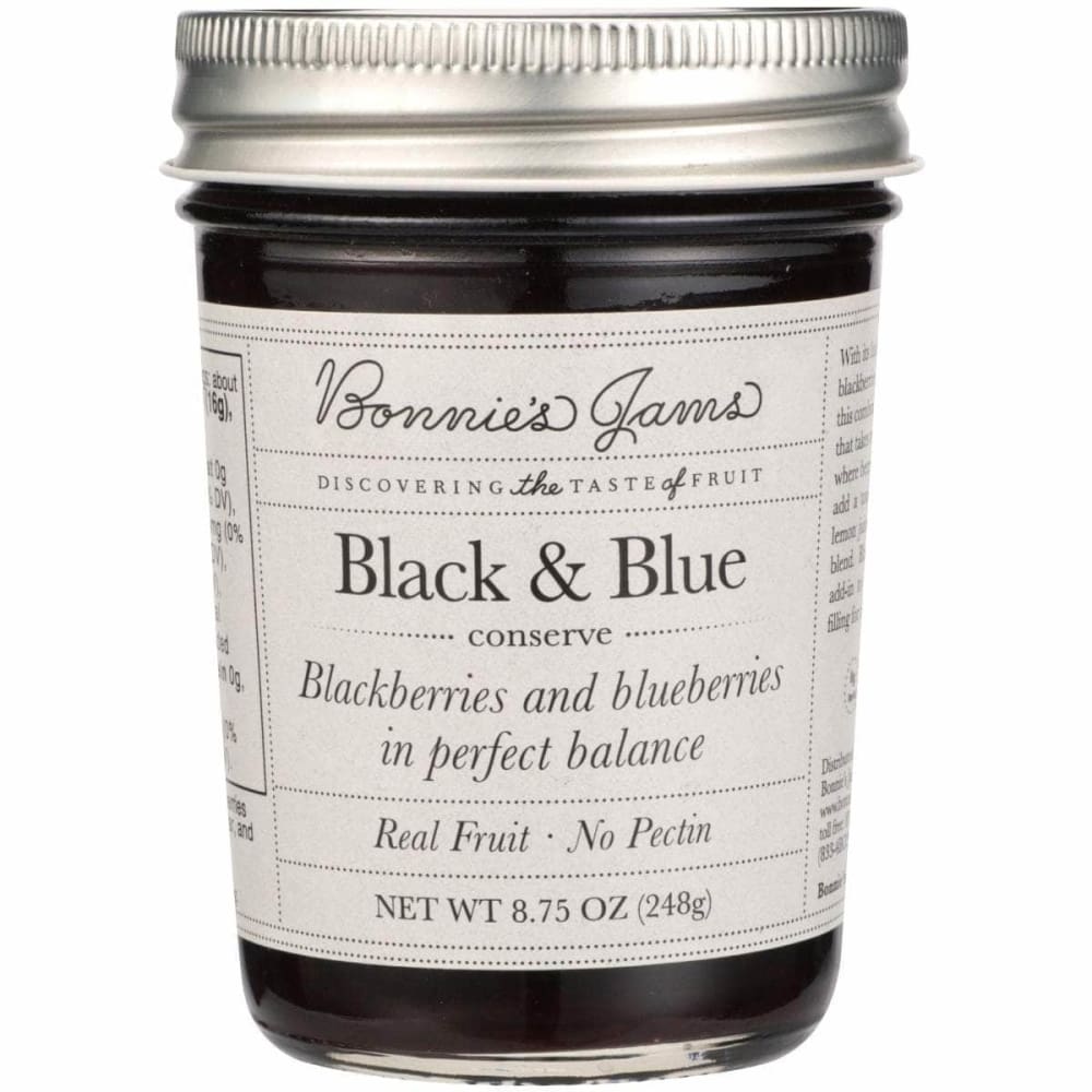 BONNIES JAMS Grocery > Pantry > Jams & Jellies BONNIES JAMS: Black and Blue Jam, 8.75 oz
