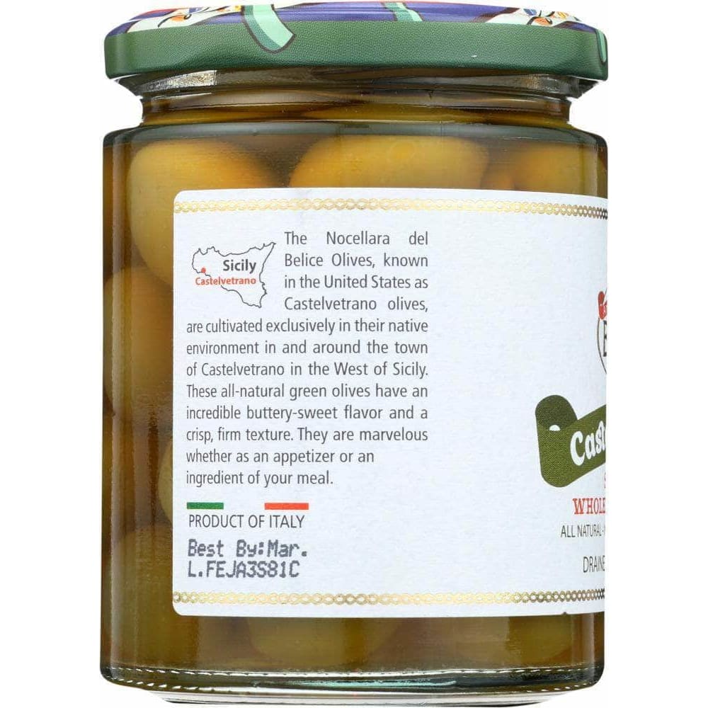 Bono Bono Castelvetrano Sicilian Whole Green Olives, 6.4 oz