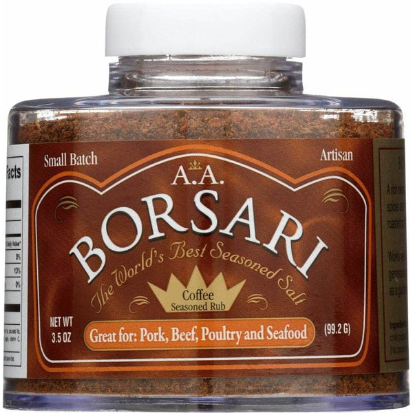 Borsari Seasoning Coffee Rub 3.5 oz Case of 3 ShelHealth