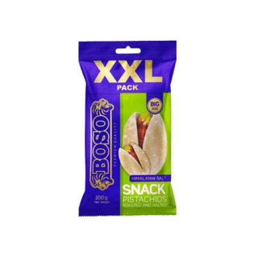 BOSO SNACK XXL Roasted- Salted Pistachios 7.05 oz. (200 g.) - Boso